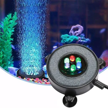 Farbu Meniace LED Akvárium Bubliny Svetla pod vodou Vzduch, Svetlo, Takže Kyslíka Kameňa Lampa Ponorné Svetlo akvárium Príslušenstvo