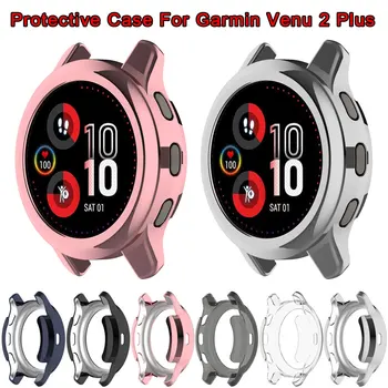Sledujte Ochranné Puzdro Pre Garmin Venu 2 Plus Mäkké Tpu Smartwatch Shockproof Full Screen Protector Shell Venu2 Plus