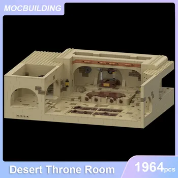 Púšť Trón Izba Architektúry Model MOC Stavebné Bloky pre Zobrazenie DIY Zhromaždiť Tehly Kreatívne Vzdelávacie Hračky, Darčeky 1964PCS