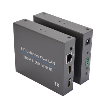 HDMI 200 m Sieťový Kábel Extender s IR a HDMI Local Loop Out - H. 264 Infračervené