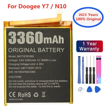 2023 rokov Pôvodné 3360mAh BAT18763360 Batérie Pre Doogee Y7 N10 Mobilný Telefón Vysokej Capacit Bateria Batérie Batérie + Nástroje