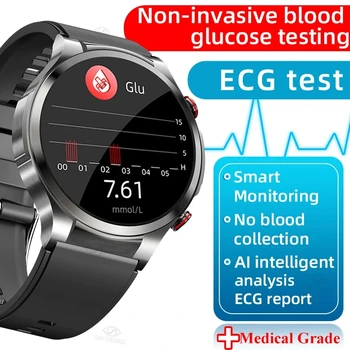 Nový EKG+PPG Smart Hodinky Mužov Telesnej Teploty Hodinky Srdcovej frekvencie Zdravia Sledovanie hladiny Glukózy v Krvi smartwatch Pre Xiao Huawei realme