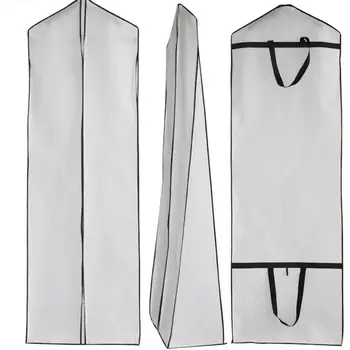Šaty Prachotesný Svadobné Šaty Chránič s Dvojakým použitím Vystuženými Prachu Odev Skladovanie Taška