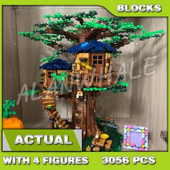 3056pcs Nápady Tree House Kabíny Lístie Botanická Prvky, Leto, Jeseň Leaf 11364 Stavebné Bloky Set Kompatibilný S Modelom