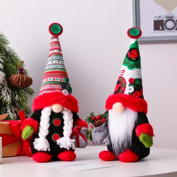 Vianočné Dovolenku Gnome Ručné švédsky Tomte,Christmas Elf Dekorácie, Ozdoby na Vianočný Darček švédsky Červená+Zelená+Biela Trpaslíci v Tomte 29 cm