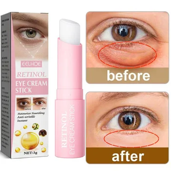 Retinol Anti-wrinkle Eye Cream Anti Stick Odstrániť Opuchy, Tmavé Kruhy Očné Tašky Miznú Jemné Linky Bielenie Hydratačná Starostlivosť o Pleť