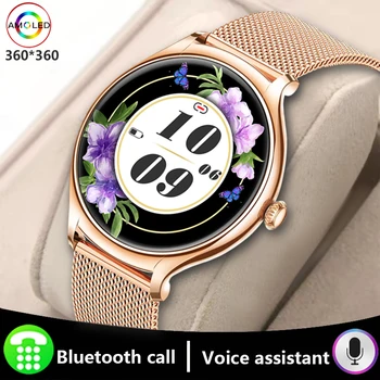 2023 Bluetooth Hovor Smart Hodinky Ženy Zdravie Hodinky Hudbu Hrať Športové Fitness Sledovanie Srdcovej frekvencie Smartwatch Pre Android IOS