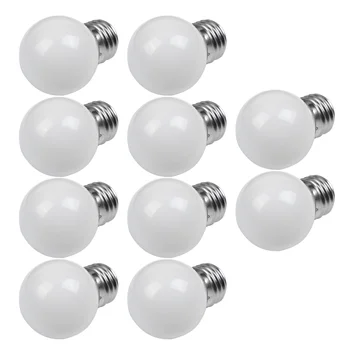 10 Kusov E27 0,5 W AC220V Biele Žiarovky Žiarovky Dekorácie, Lampy