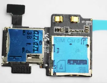 Pre Galaxy S4 i9500 Držiak Karty SIM a MicroSD Slot Čítačka Pamäťových Kariet Kontaktov Výmenu