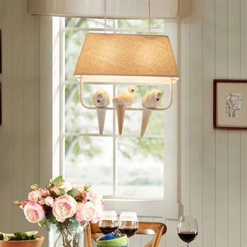 Nordic obývacia reštaurácia LED luster nezávislá svetlá straka vták domáce dekorácie lampa dizajnér tvorivé Americký visí lampa