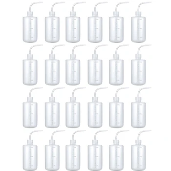 24Pcs 500 ml Umývanie Fľašu Na Tekutiny Fľaša Lab Umývanie Fliaš Ekonomiky Plastové strička