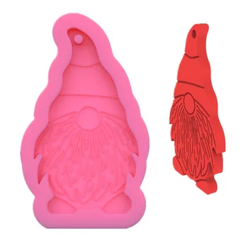 Gnome Silikónové Formy Fondant Živice Remesiel Hliny Candy Šperky Gumpaste Formy Keychain Plesne-Vianočné Vzorkovníka Latexu Formy