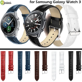 Watchband popruh pre Samsung Galaxy Sledujte 3 41mm 45mm, inteligentný náramok Náramok Originálne Kožené Doplnky pás nové