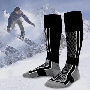 Hrubé Bavlna outdoorové Športy Snowboard Cyklistika, Lyžovanie Futbal Ponožky Muži Ženy absorpciu Potu Vysoko Elastická Tepelnej Ponožky