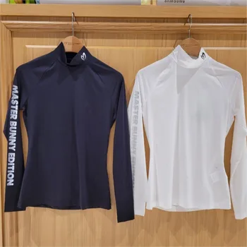 Golf opaľovací Krém dámske Long Sleeve T-shirt s Ľadom Hodvábna Tkanina pre Osviežujúci Letný Priedušná Ochrana pred UV žiarením Top