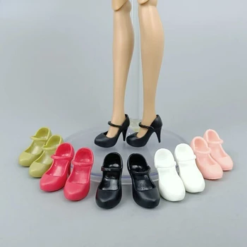 5 Párov Obleky 1:6 Fashion Vysoké Podpätky 11.5 Palcový Bábika Sandále Sú Vhodné pre Bábiku Príslušenstvo