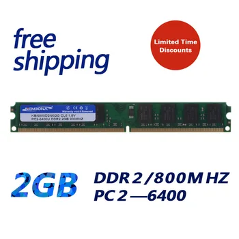 KEMBONA Hot Predaj Desktop PC DDR2 2gb 2g PC2-800MHZ CL6 1.8 V Ram Memoria Modul plne Kompatibilný so VŠETKÝMI doska