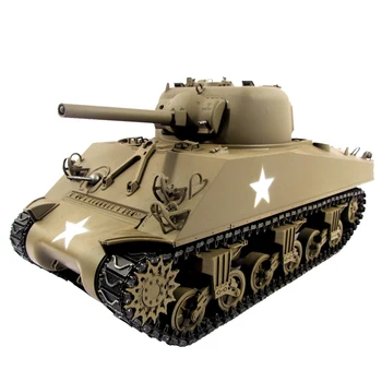 Kovové Mato 1/16 M4A3 Sherman RC Tank Infračervené Recoil Armáda Zelená, 1230 AUTA TH00674-SMT4