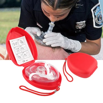 1Pc Umelé Dýchanie Jeden Spôsob, ako Dýchanie Ventil Maska Prvej Pomoci CPR Školenia Dýchacie Masky Chrániť Záchranári Maska Príslušenstvo
