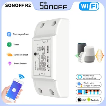 SONOFF Základné R2 10A 433Mhz RF DIY Smart Home Wi-Fi Bezdrôtový Spínač, Diaľkové Ovládanie cez eWeLink Pracuje S Alexa Domovská stránka Google IFTTT