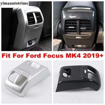 Auto, Interiér, lakťová opierka Vzadu Vzduchu AC Zásuvky Prieduch Panel Kryt Výbava ABS Matný Uhlíkových Vlákien Príslušenstvo Pre Ford Focus MK4 2019 - 2022