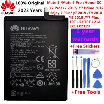 Hua Wei Pôvodné HB396689ECW 4000mAh Batériu pre Huawei Mate 9/9 Pro Y7 Prime Y7 2017 Česť 8C Y9 2018 2019 Verzia Vychutnať 7 plus