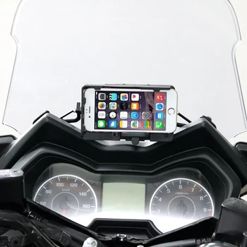 Motocykel USB Nabíjačka Mobilného Telefónu Držiak na Stojan, Držiak Pre Yamaha XMAX125 XMAX 250 XMAX300 400 2017 2018 Smartphone Podporu