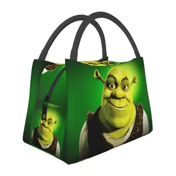 Cartoon Monster Shrek Izolované Obed Tašky pre Ženy Nepresakuje Chladnejšie Tepelnej Bento Box Office Piknik Cestovanie