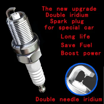4pcs Dual Iridium Spark Plug 22401-1VA1C vhodné na Nissan ROGUE 2.0 2017 X-TRAIL T32Z QASHQAI J11Z TEANA Altima L33Z DILKAR7D11H