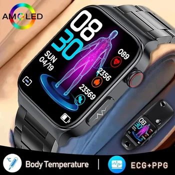 Nový EKG+PPG Smart Hodinky Mužov Laserová Liečba Hypertenzie Hyperglykémia Hyperlipidemia Srdcovej frekvencie Zdravé Športové Mužov Smartwatch
