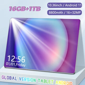 2023 Nové 5G Tablet PC Android 10.36 palcový tablet android 11.0 16 GB RAM 1 TB ROM 8800mAh 10 core Dual sim Wifi Siete