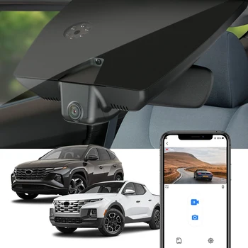 Auto Dash Cam pre Hyundai Santa Cruz 2022-2023 a Tucson 2016 - 2023, FITCAMX 2160P 4K Video Rekordér Dashcam LHD