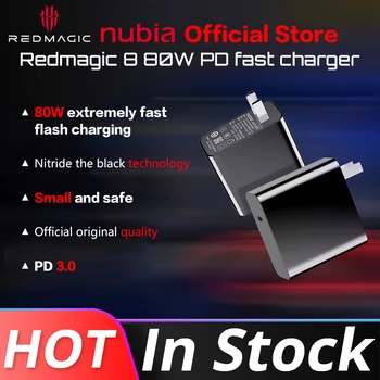 Nubia RedMagic 8 80W Gan PD Napájanie nabíjačky pre RedMagic 8 pro+