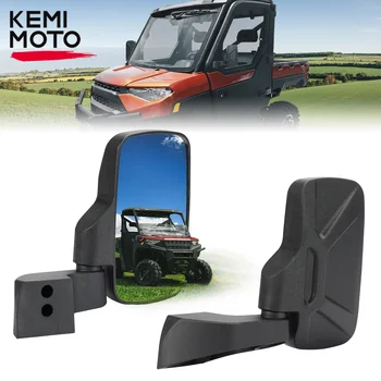 KEMIMOTO Bočné spätné Zrkadlá Kompatibilný s Polaris Ranger 1000 570 Obchodné Pro, XD 4000 2000 / XD 1500 Dvere Namontované Spätné
